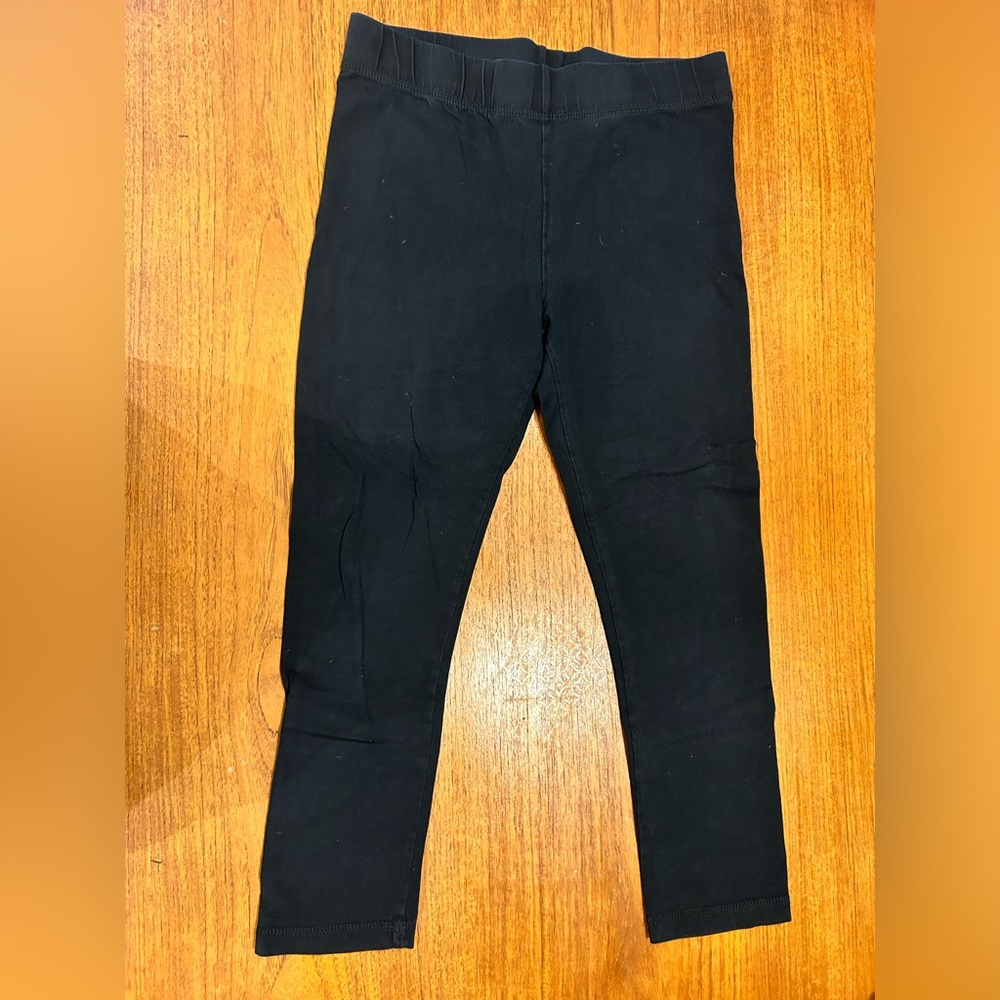 Nicole miller | black cropped leggings with elastic waist | size S - Picture 2 of 7